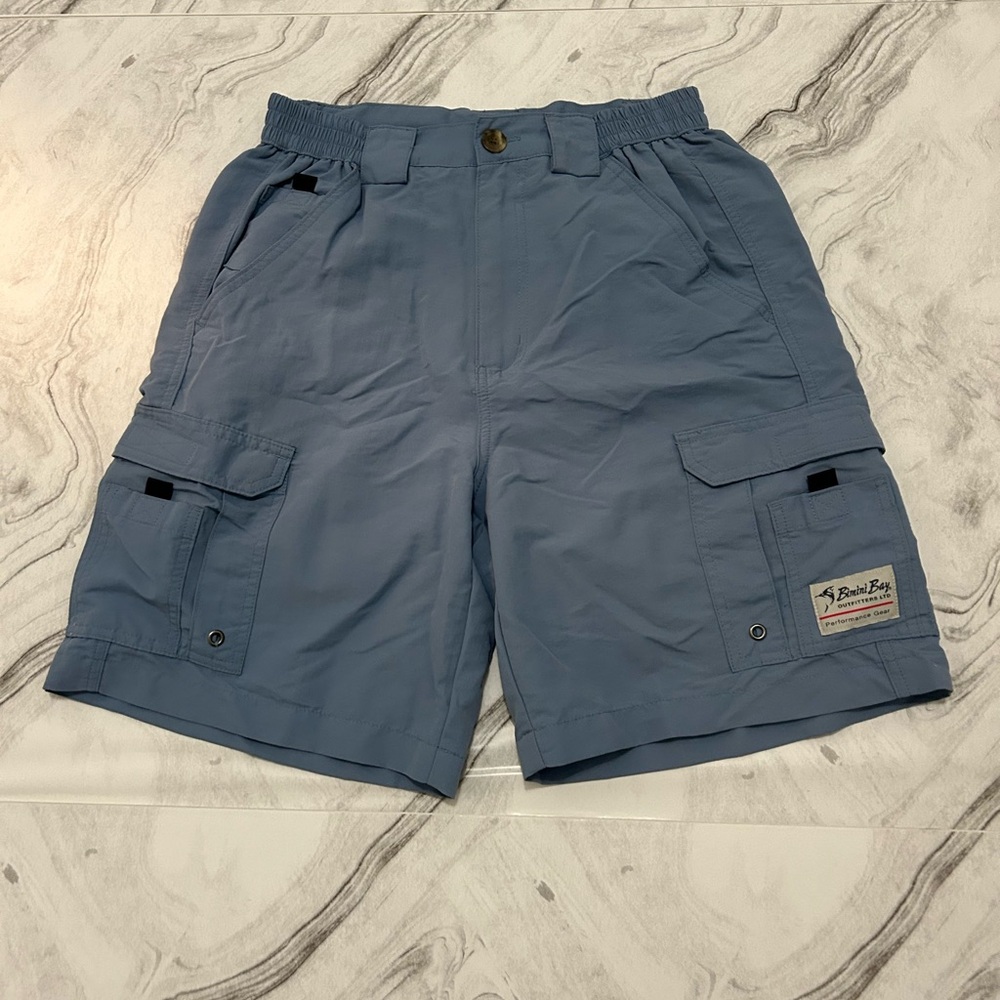 Bimini Bay Blue Cargo Fishing Shorts